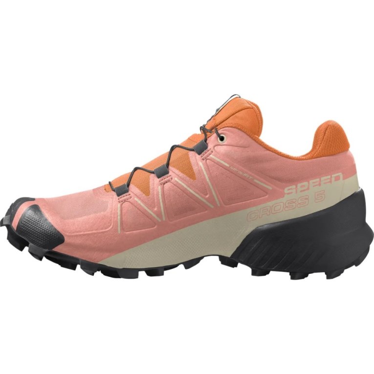 Tenis Para Trail Running Salomon Speedcross 5 Mujer Rosas Naranjas | MX ESUC250